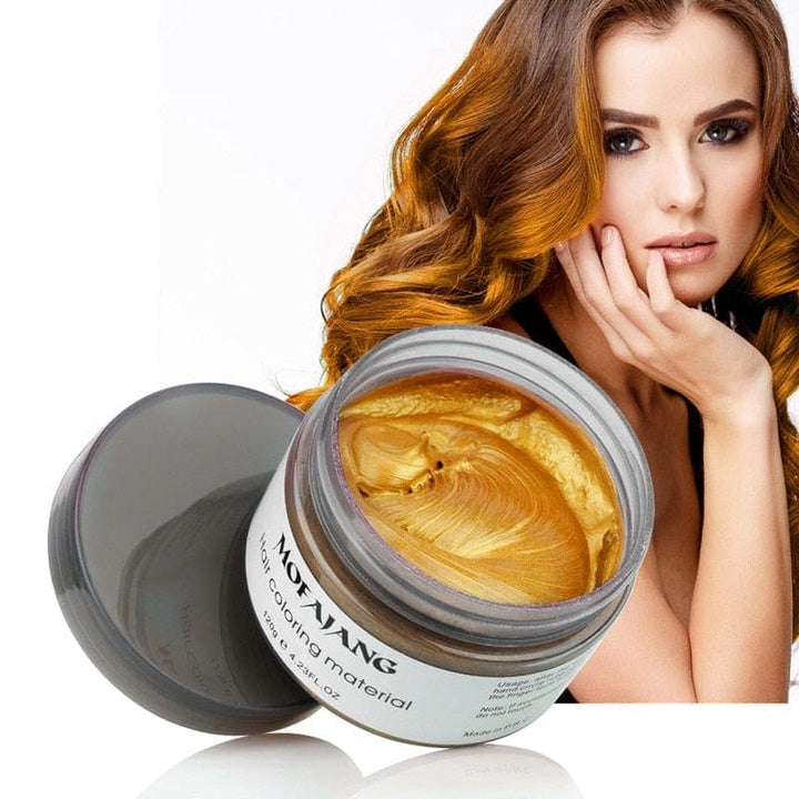 Cera para el cabello con color temporal y elegante 2 en 1 