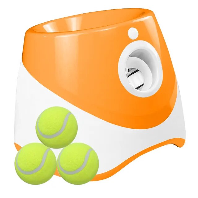 Lanzador automático recargable de pelotas de tenis para perros: minijuguete interactivo para lanzar.