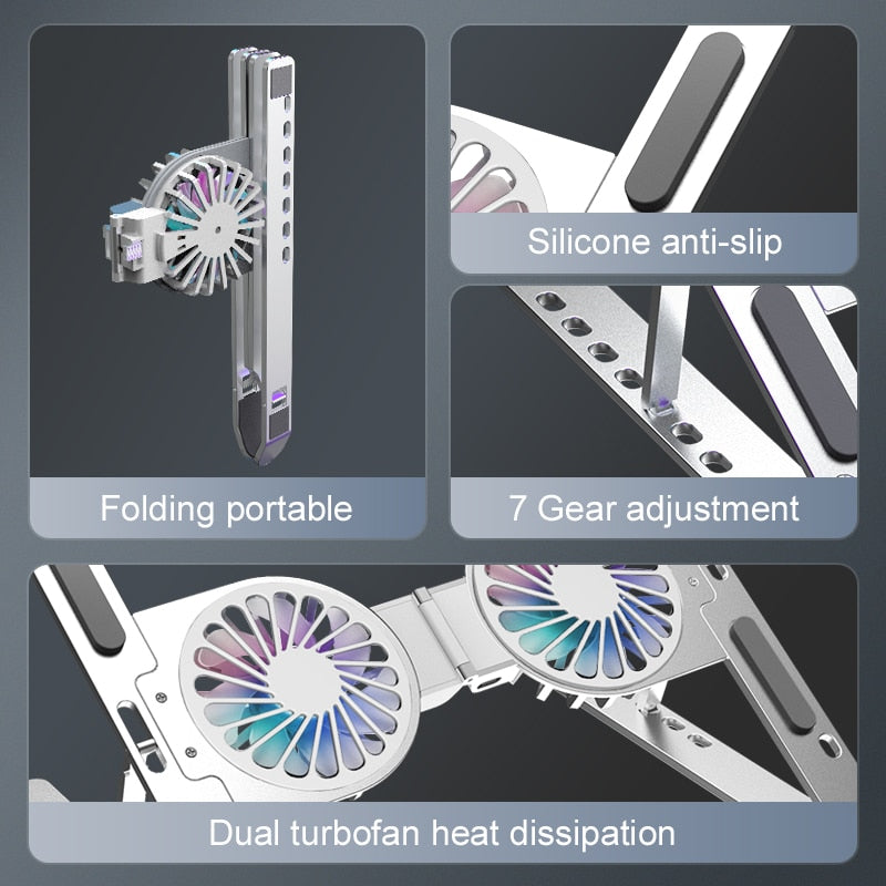 Soporte para portátil con ventilador de refrigeración 