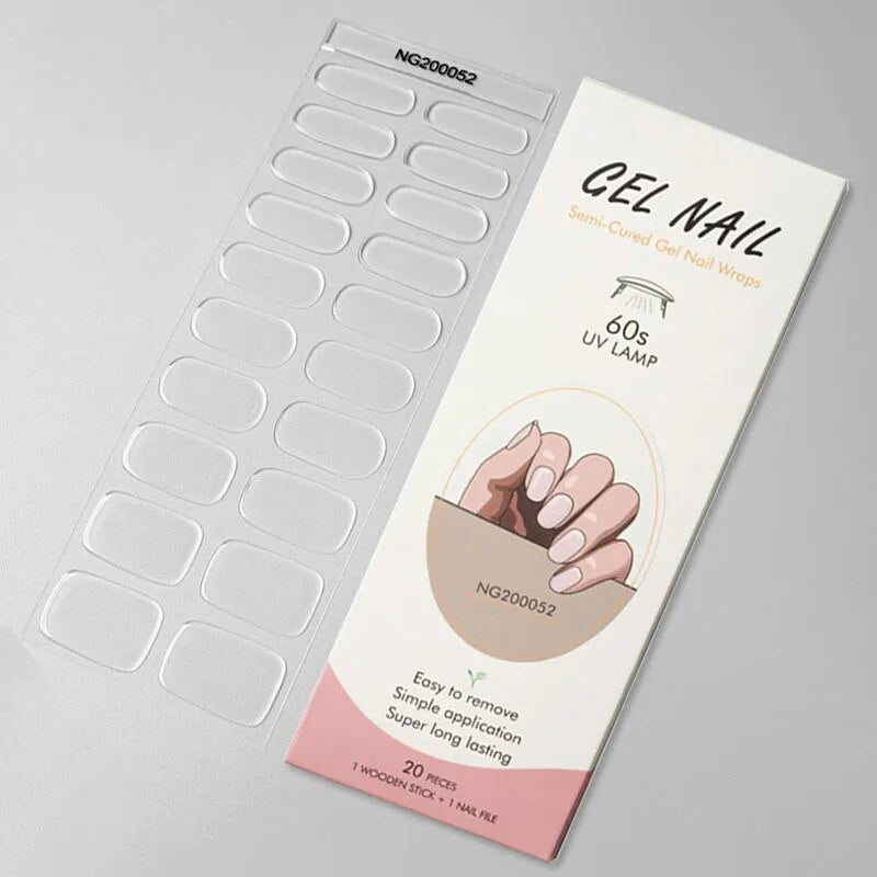 Tiras de gel para uñas de mármol