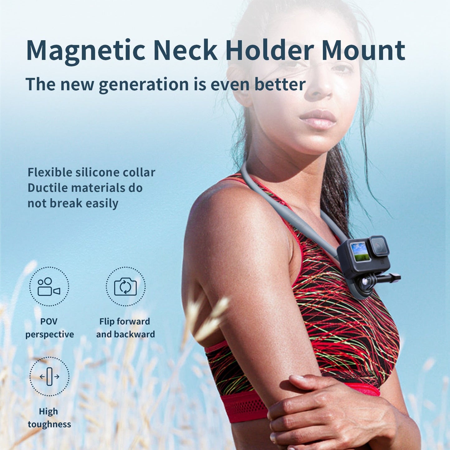 Neck Hold Mount for GoPro, Smartphones