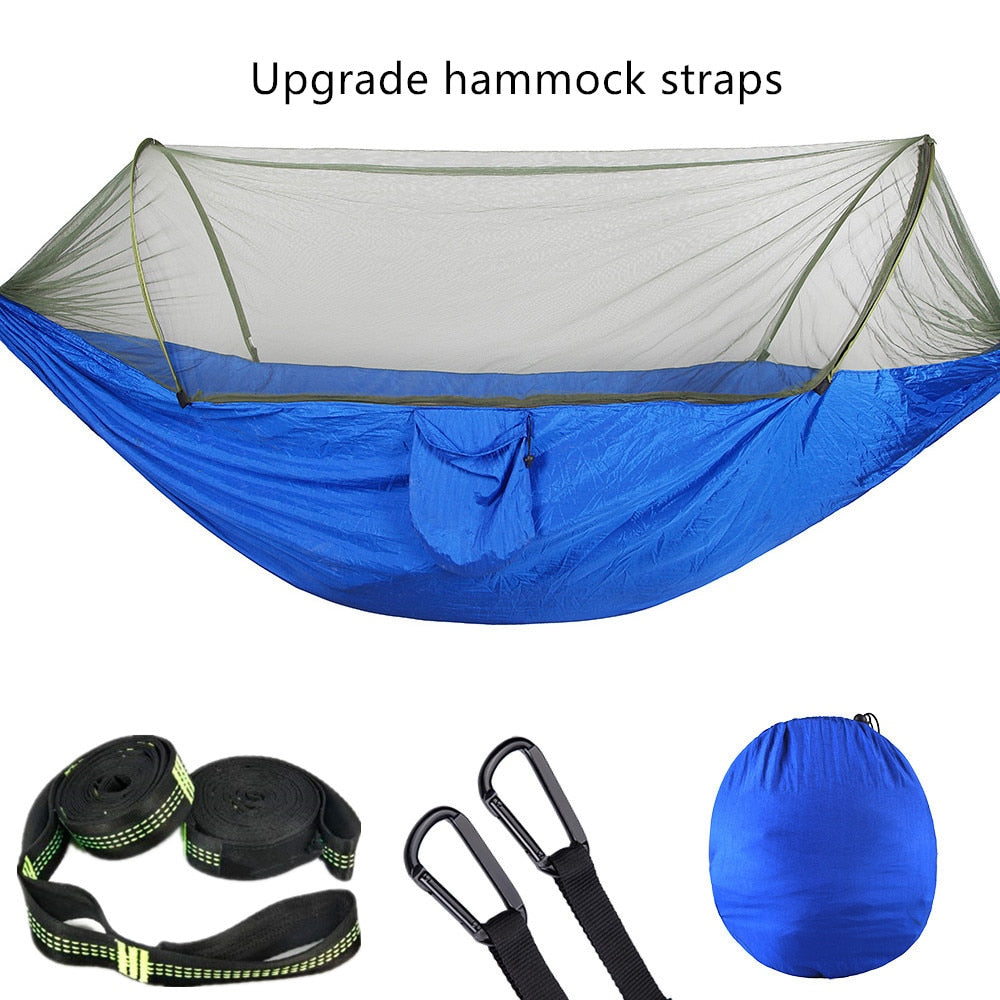 Camping Hammock with Mosquito Net - HOW DO I BUY THIS Light green and green