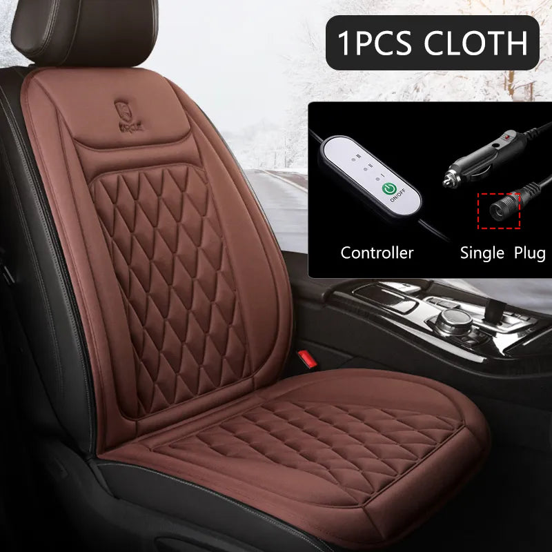 Cojín calefactable para asiento de coche