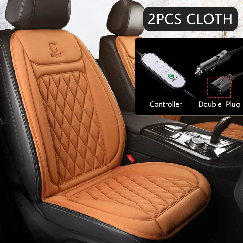 Cojín calefactable para asiento de coche