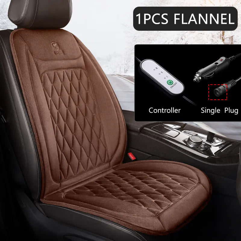 Cojín calefactable para asiento de coche