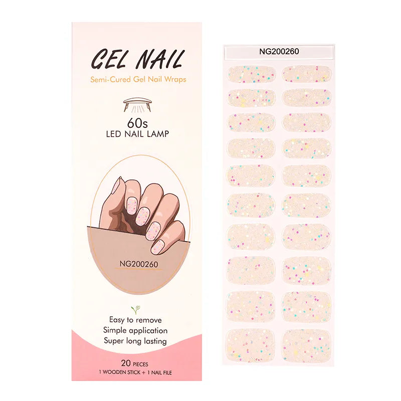 Marble Gel Nail Strips