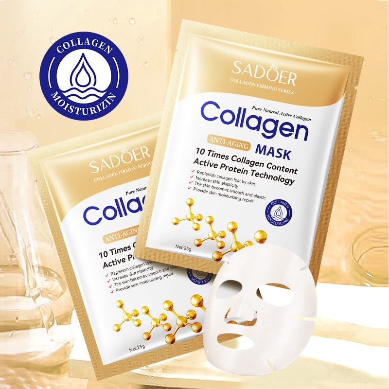 10pcs Collagen Face Mask
