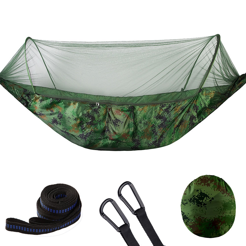 Camping Hammock with Mosquito Net - HOW DO I BUY THIS Army Green