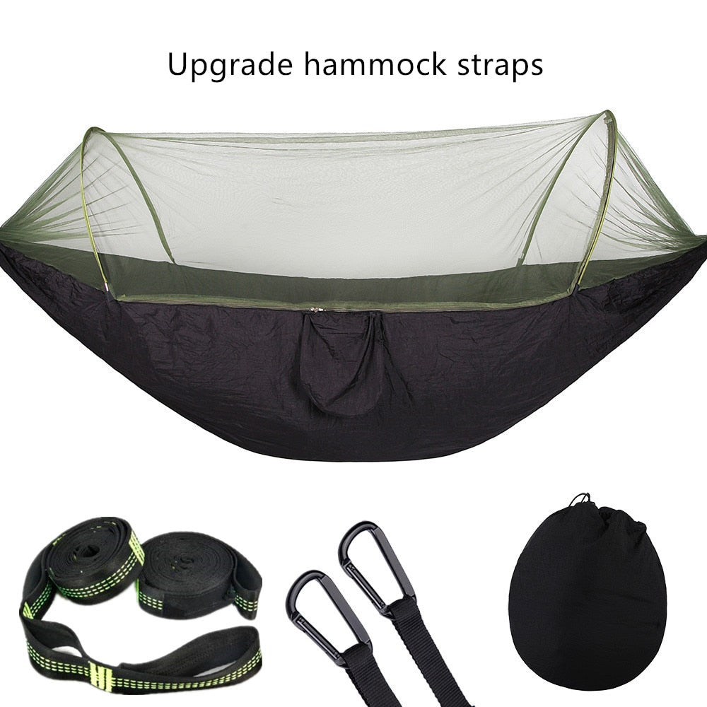 Camping Hammock with Mosquito Net - HOW DO I BUY THIS Light blue and blue