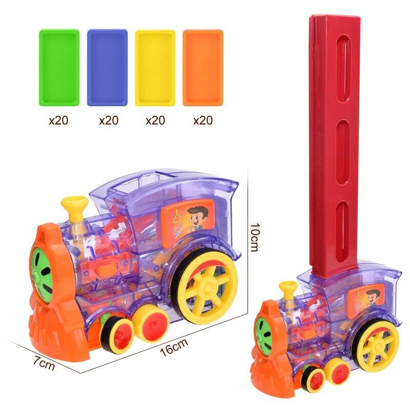 Juego de tren de dominó 