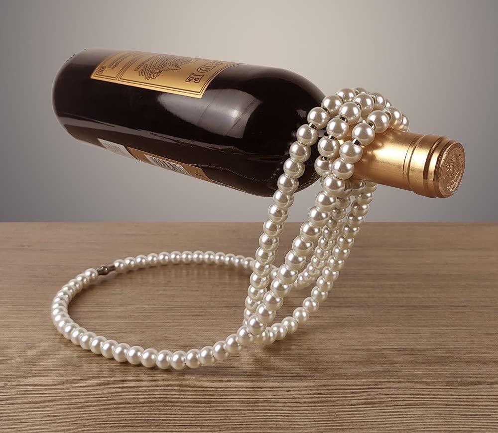 Fancy Pearls Bottle Holder - HOW DO I BUY THIS White