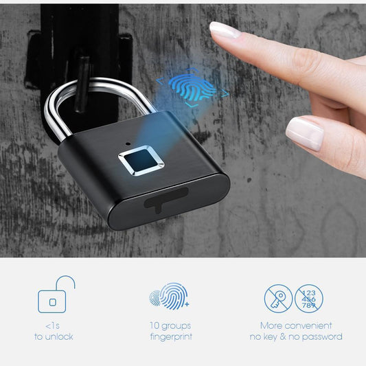 Fingerprint Smart Padlock - HOW DO I BUY THIS Black