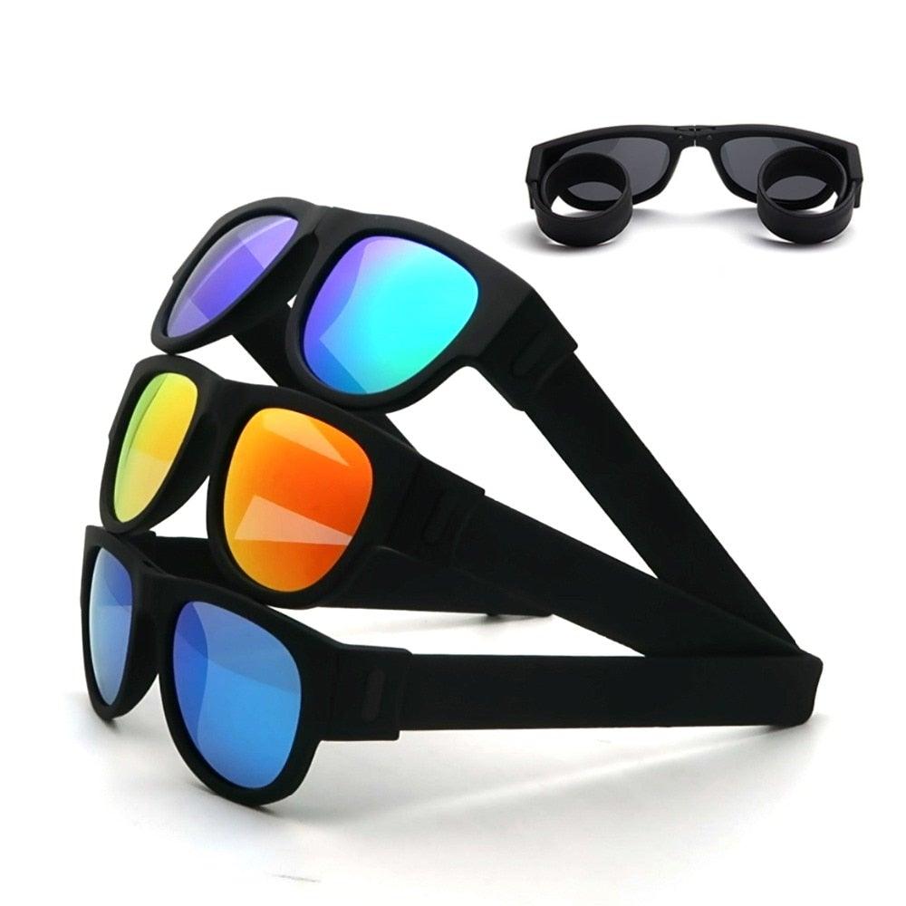 Folding Sunglasses - HOW DO I BUY THIS 1 Black Orange / WITH BOX