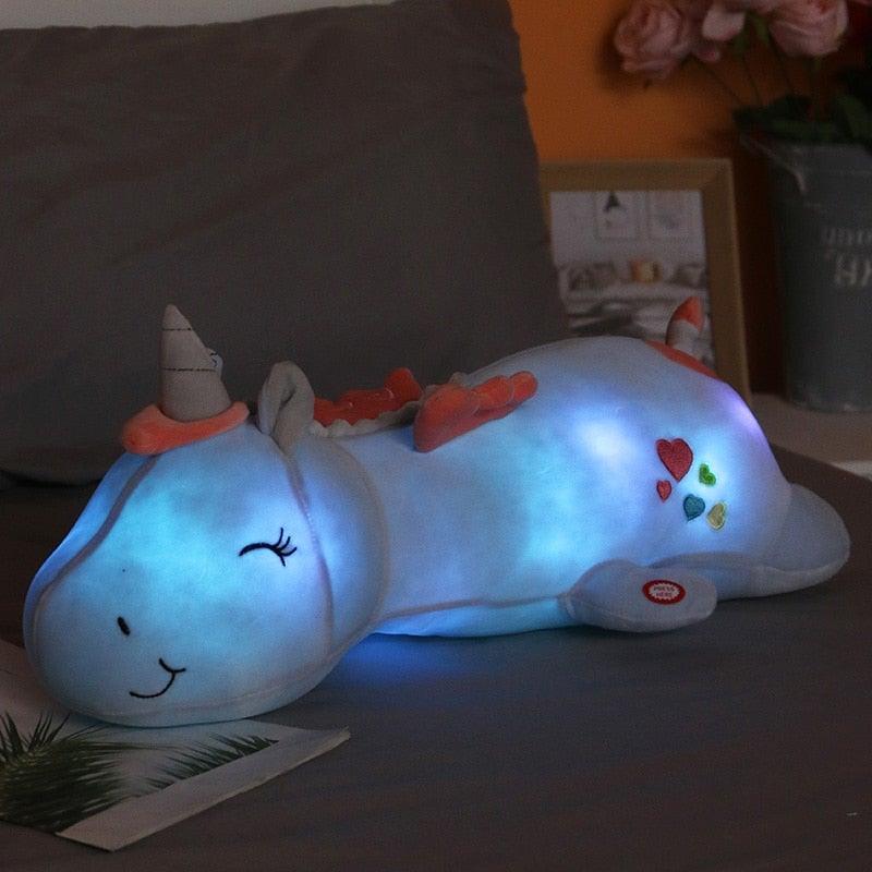 Unicornio de luz brillante