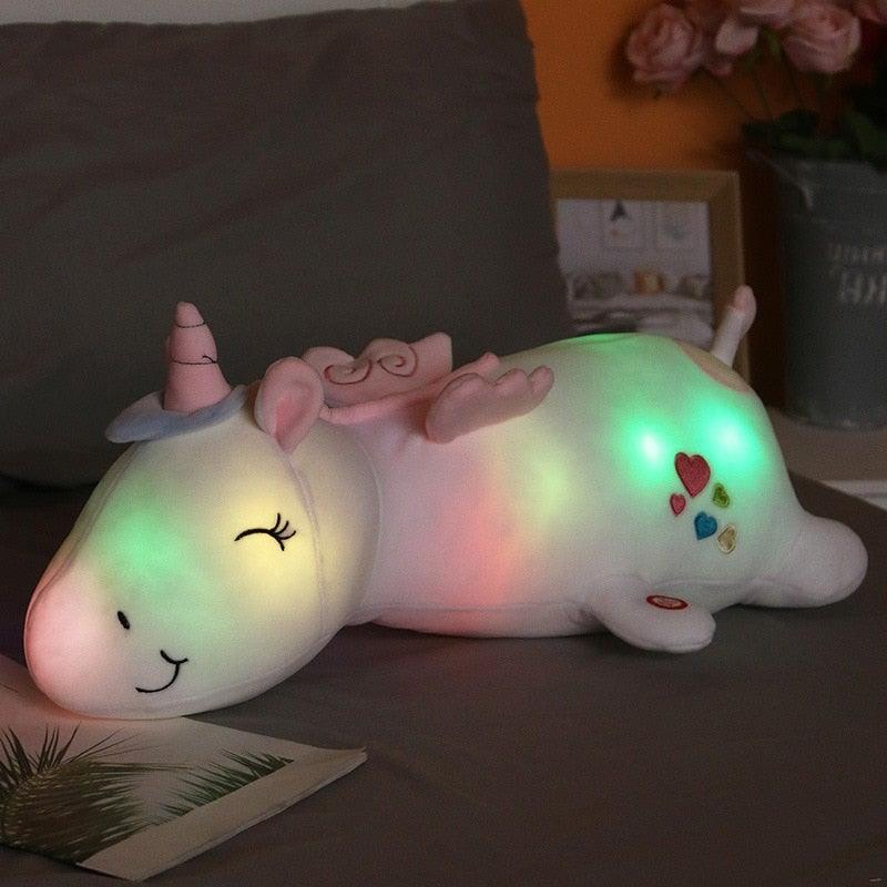 Unicornio de luz brillante