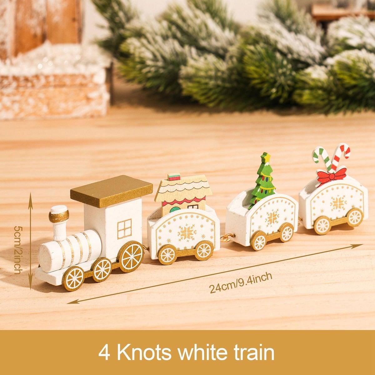 Adornos de tren navideños 