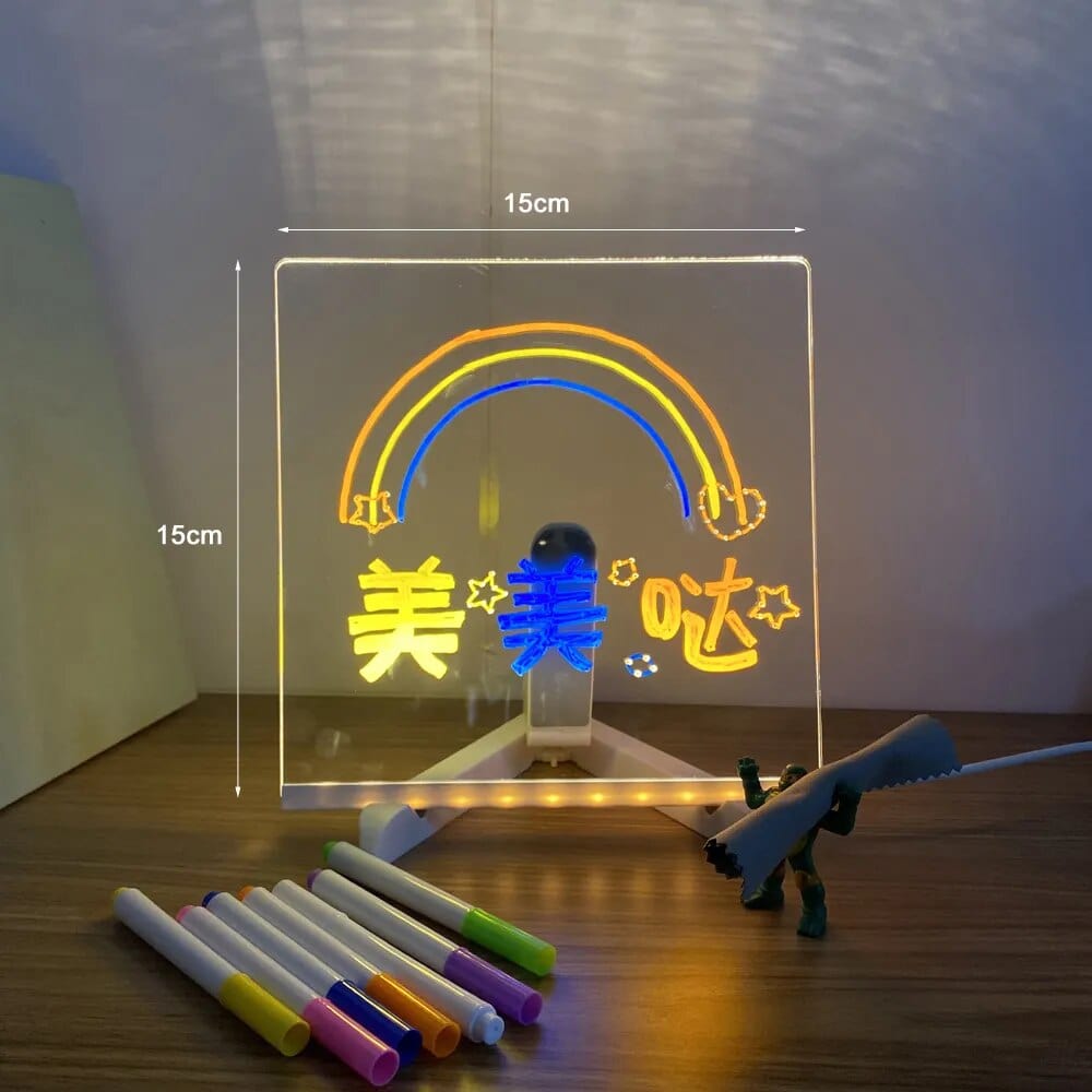 Tablero de notas de colores LED 