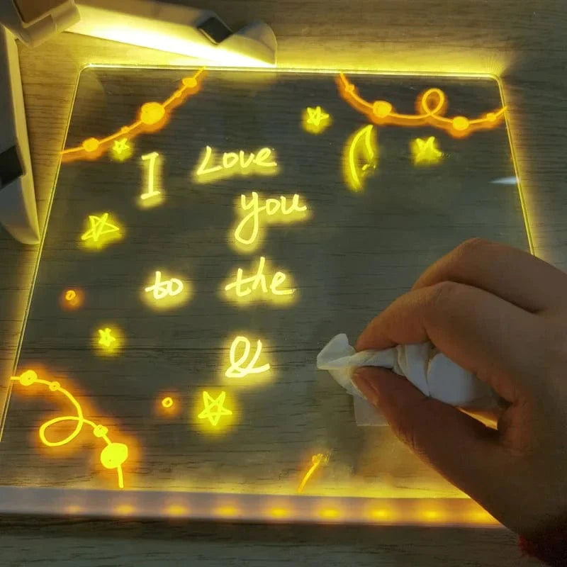 Tablero de notas de colores LED 