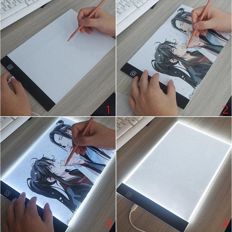 Tablero de dibujo con copia LED 