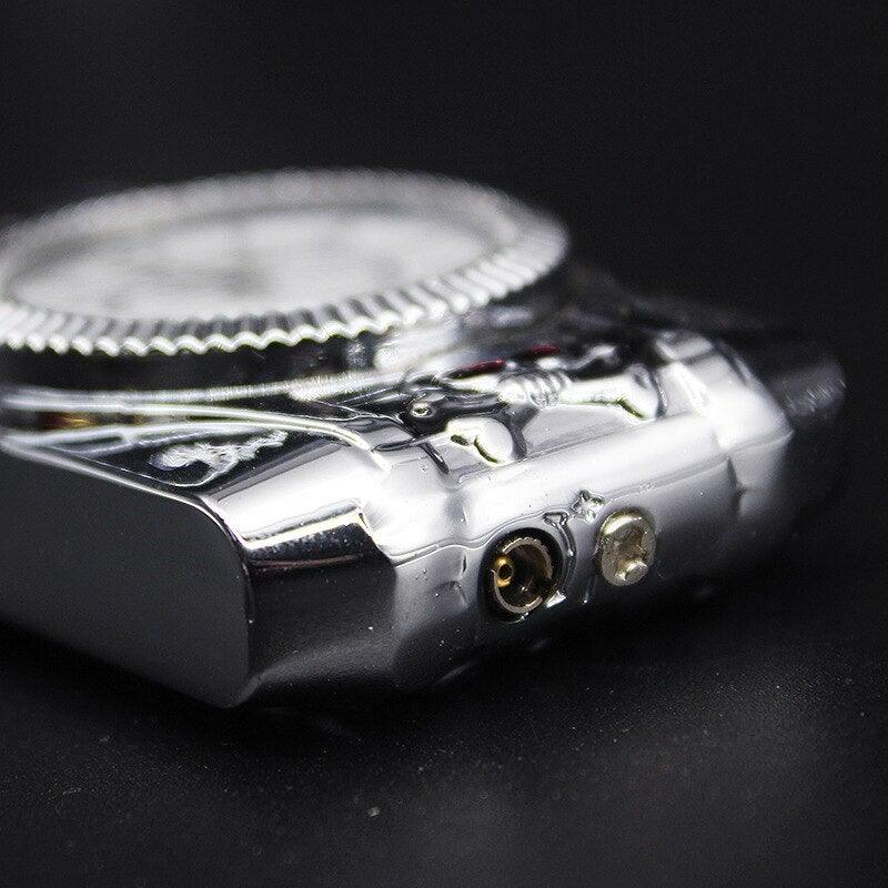 Luxurious Lighter Watch - HOW DO I BUY THIS Silver Skull