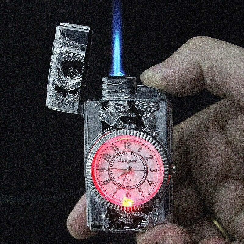 Luxurious Lighter Watch - HOW DO I BUY THIS Silver Dragon