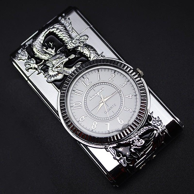 Luxurious Lighter Watch - HOW DO I BUY THIS Silver Duck