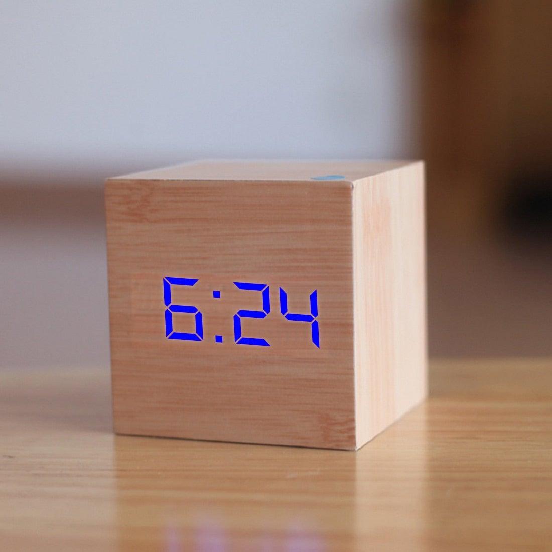 Modern Digital Wood Clock - HOW DO I BUY THIS White Red