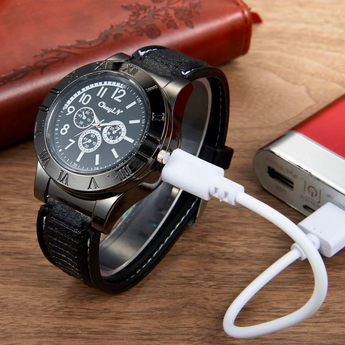 Reloj con encendedor USB