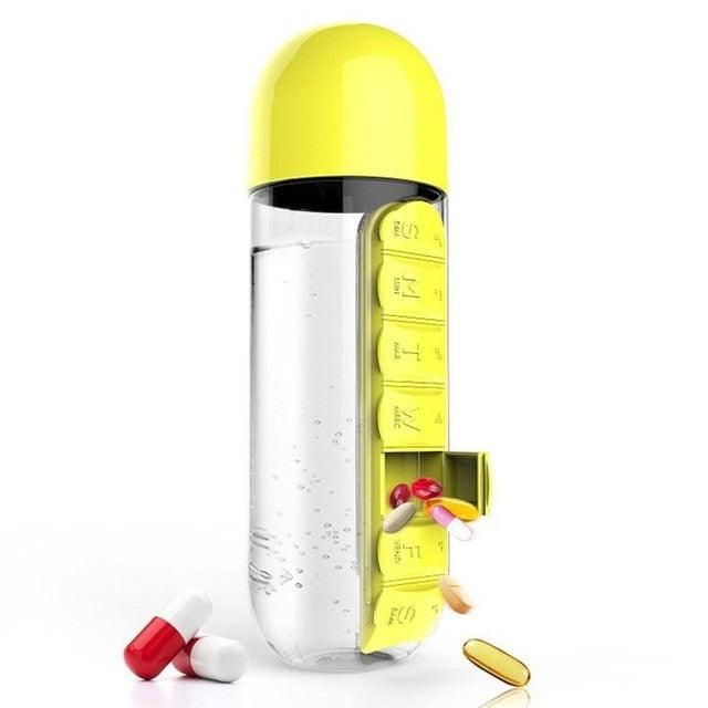 Vitamins Organizer Water Bottle