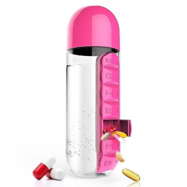 Vitamins Organizer Water Bottle